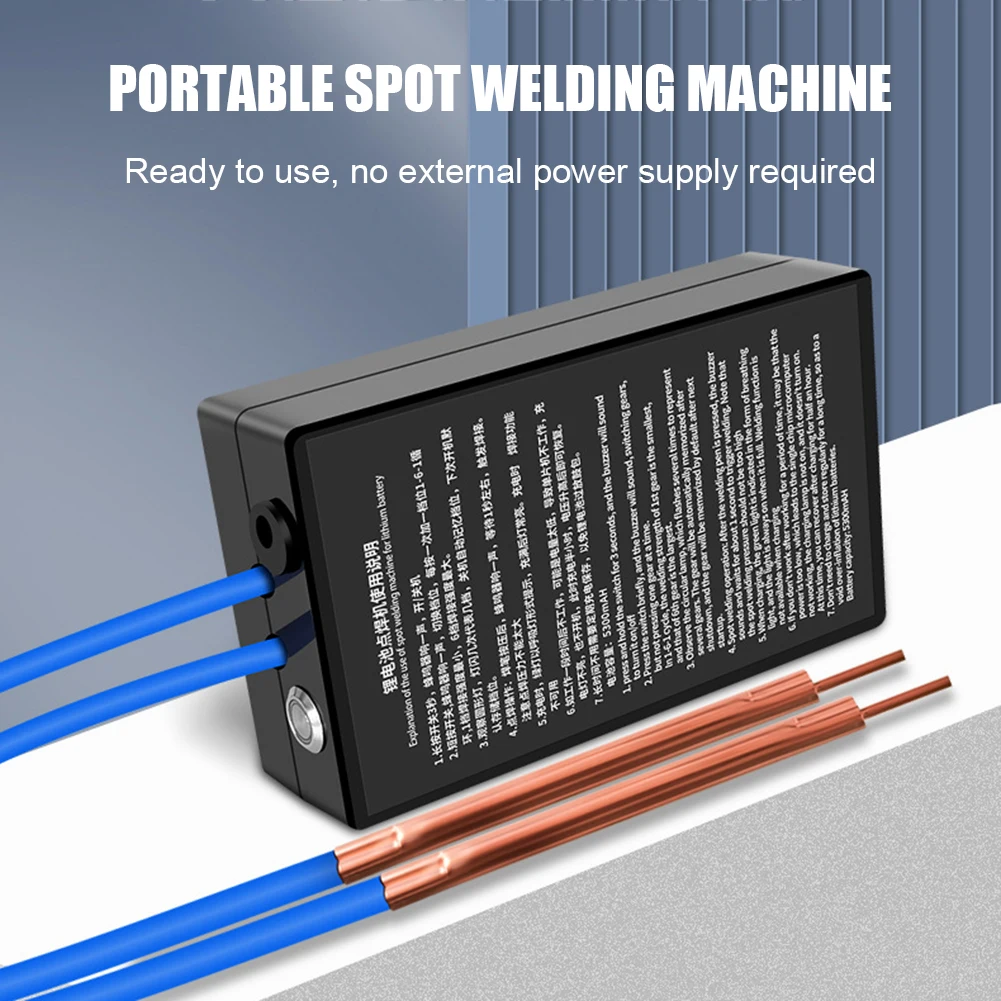 Mini Spot Welder Handheld Touch Welding Machine 6 Gear Adjustable with Nickel Sheet 5300mAh for 18650 Battery Plate Spot Welding
Mini Spot Welder Handheld Touch Welding Machine 6 Gear Adjustable with Nickel Sheet 5300mAh for 18650 Battery Plate Spot Welding