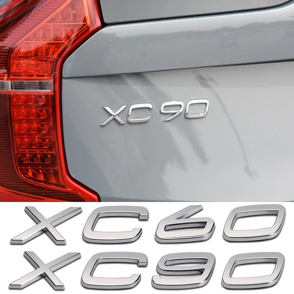 Автомобильный значок с буквами заднего багажника для Volvo XC60 XC90, внешний декор для багажника, 3D значок с логотипом, Сменные аксессуары
Автомобильный значок с буквами заднего багажника для Volvo XC60 XC90, внешний декор для багажника, 3D значок с логотипом, Сменные аксессуары