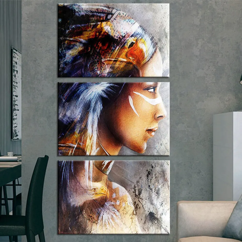 Artsailing Modular Beautiful Indian Poster Canvas Prints Pictures Living Room Wall Art 3 Pieces Painting Home Decor Photo Frame
Artsailing Modular Beautiful Indian Poster Canvas Prints Pictures Living Room Wall Art 3 Pieces Painting Home Decor Photo Frame