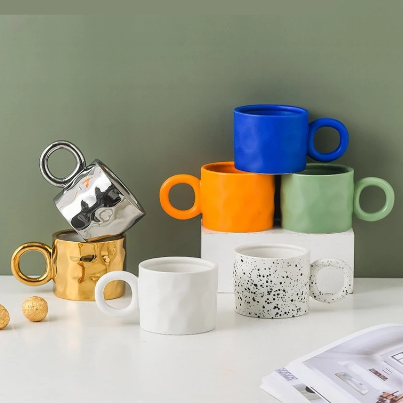 

Керамическая кружка, кофейная чашка, чашки для чая, цветочные с блюдце, ручка для завтрака, молока, сока, чая, воды, чашка в подарок, безопасная для микроволновой печи