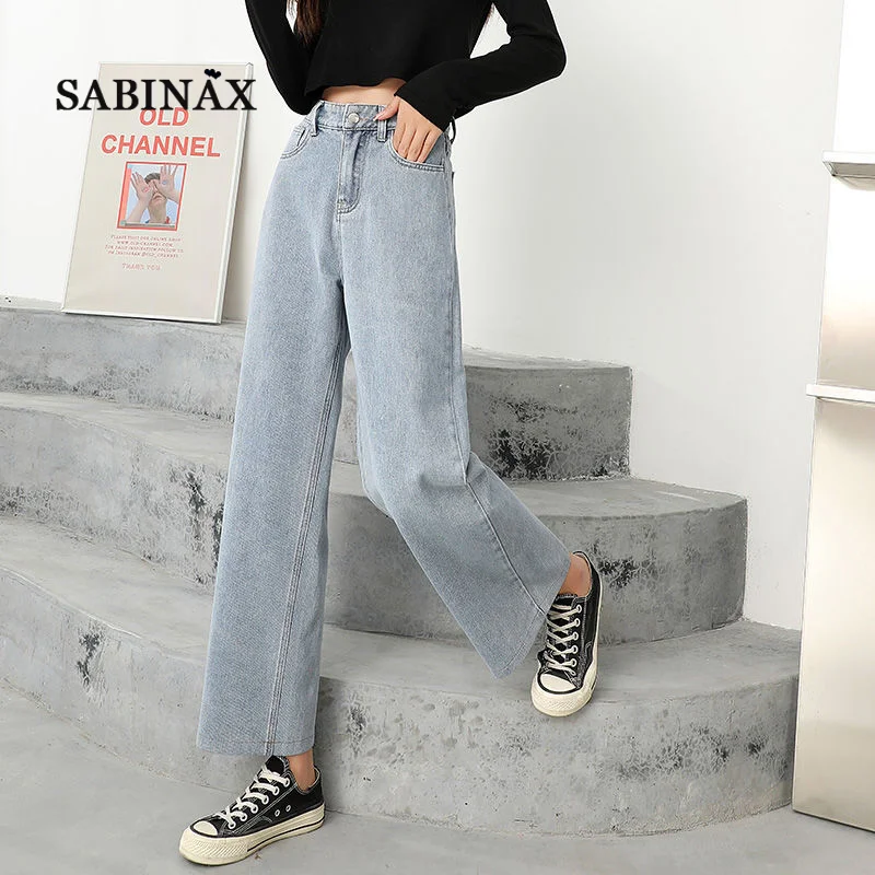 SABINAX 2022 Spring Summer Women New Fashion Wide Leg Jeans Pants High Waist Slim Candy Color Casual Loose Straight Leg Pants
SABINAX 2022 Spring Summer Women New Fashion Wide Leg Jeans Pants High Waist Slim Candy Color Casual Loose Straight Leg Pants