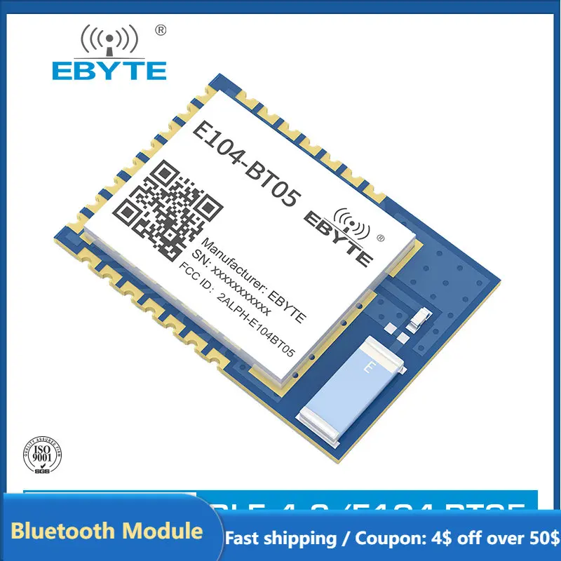 TLSR8266 Bluetooth EBYTE Serial To Ble Slave Module Ble4.2 UART SMD E104-BT05 Transparent Transmission Low Power Transceiver
TLSR8266 Bluetooth EBYTE Serial To Ble Slave Module Ble4.2 UART SMD E104-BT05 Transparent Transmission Low Power Transceiver