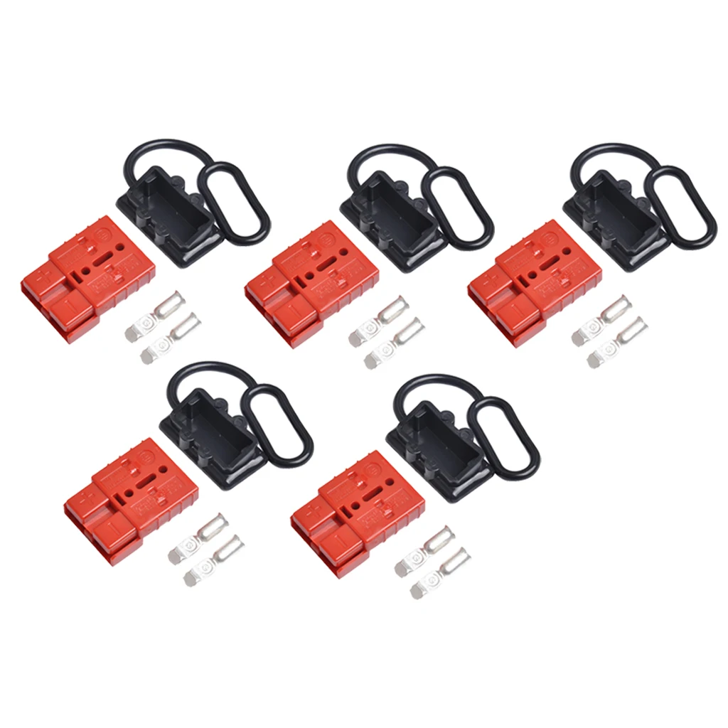 5pcs 6- 50A Battery Connect Disconnect Plug Kit Winch Trailer 12-36V DC
5pcs 6- 50A Battery Connect Disconnect Plug Kit Winch Trailer 12-36V DC