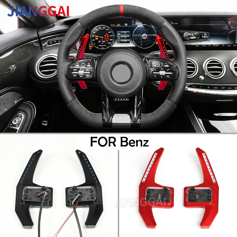 

Car Steering Wheel Smart LED Paddle Shifter Model LED App Control For Mercedes Benz AMG W205 W204 G55 G63 W212 W213 2015-2022