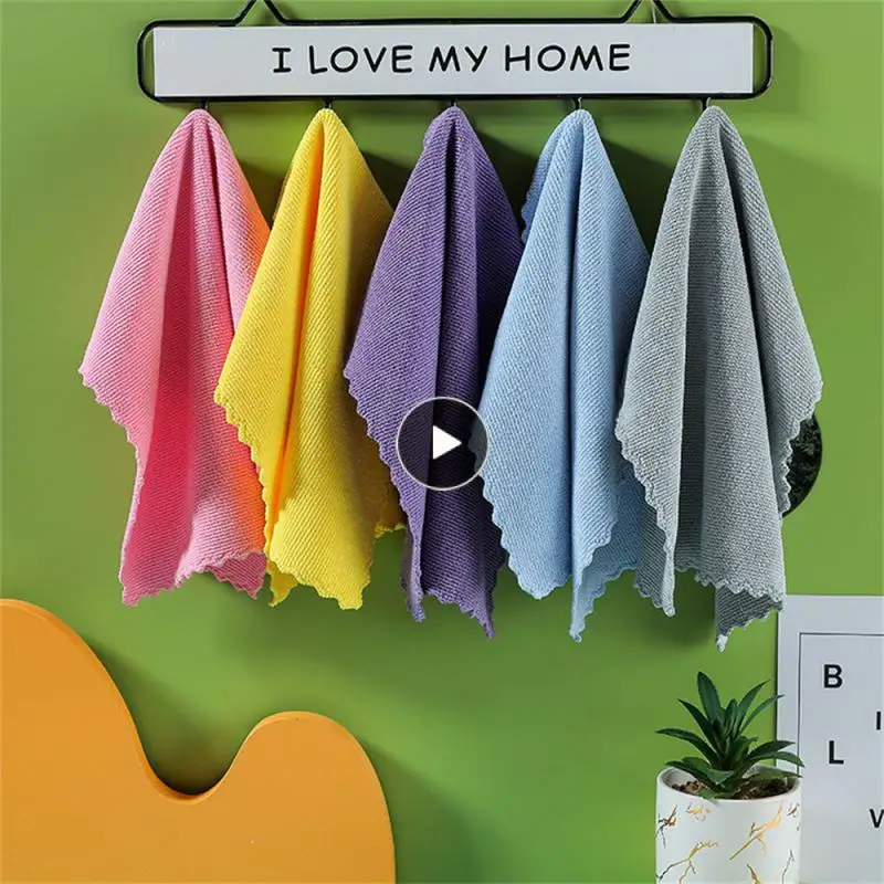 

30×30cm Glass Cleaning Towel Rag Superfine Fiber Cleaning Towel Extra-large Thickened Absorbent Scrubbing Cloth Quick-drying