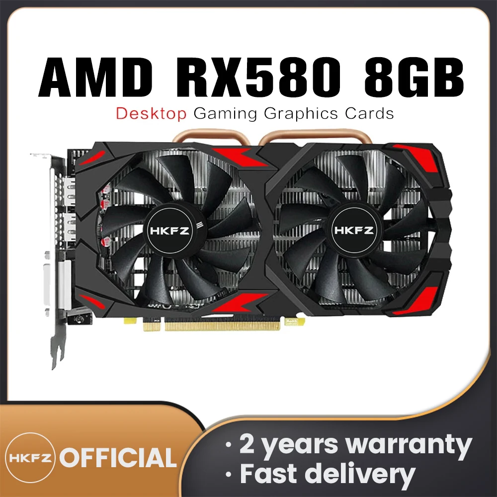 HKFZ AMD RX 580 8GB 256Bit 2048SP Computer Game Graphics Card RX580 8G Mining Video Card 28-31MH/S rx 580 8g Gaming
HKFZ AMD RX 580 8GB 256Bit 2048SP Computer Game Graphics Card RX580 8G Mining Video Card 28-31MH/S rx 580 8g Gaming