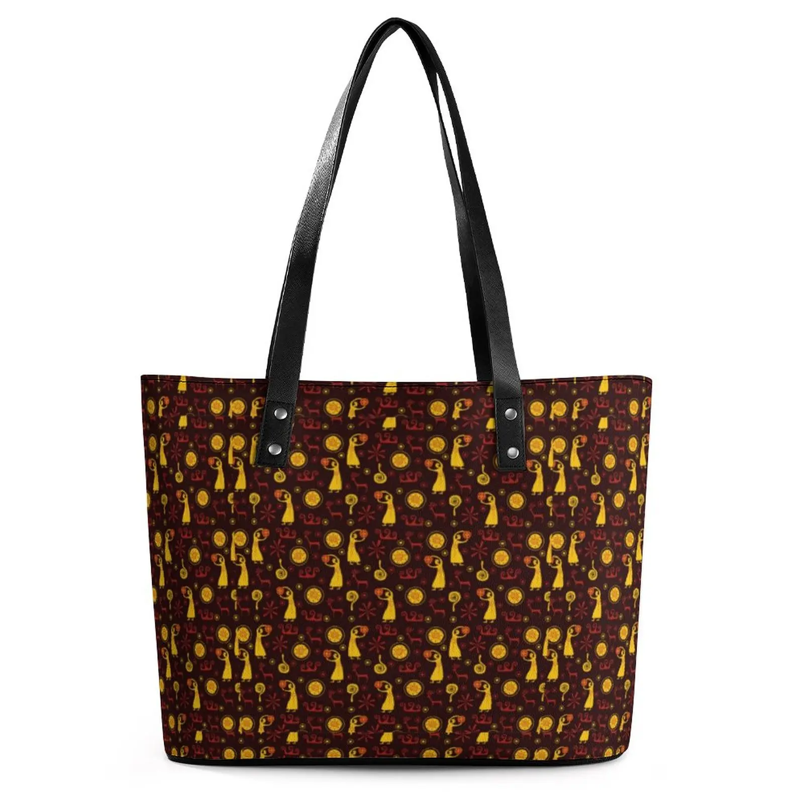 Cute African Handbags Vintage Print Belt Tote Bag Aesthetic PU Leather Shoulder Bag Female School Designer Shopper Bags
Cute African Handbags Vintage Print Belt Tote Bag Aesthetic PU Leather Shoulder Bag Female School Designer Shopper Bags