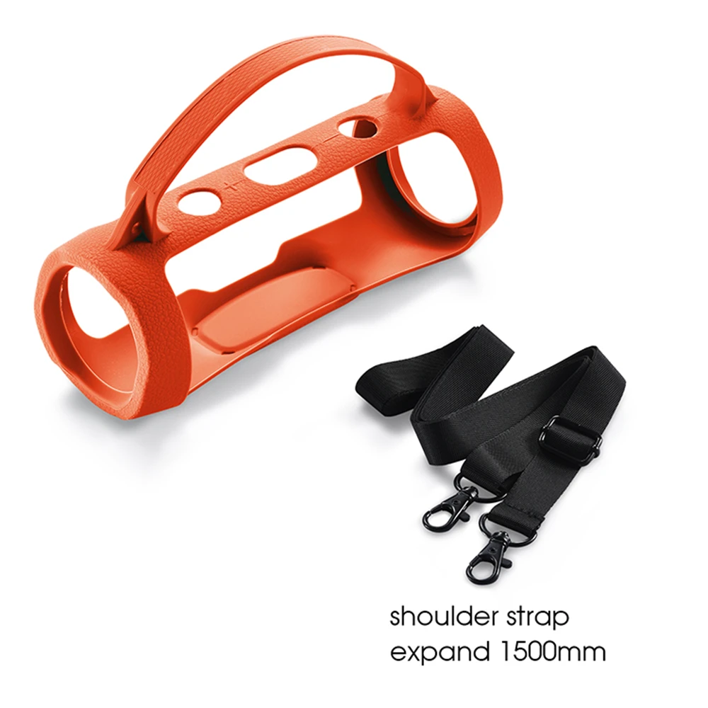 High-quality Travel Silicone Case Cover With Strap Carabiner for Charge Essential 2 / Charge 4 Wireless Speaker
High-quality Travel Silicone Case Cover With Strap Carabiner for Charge Essential 2 / Charge 4 Wireless Speaker