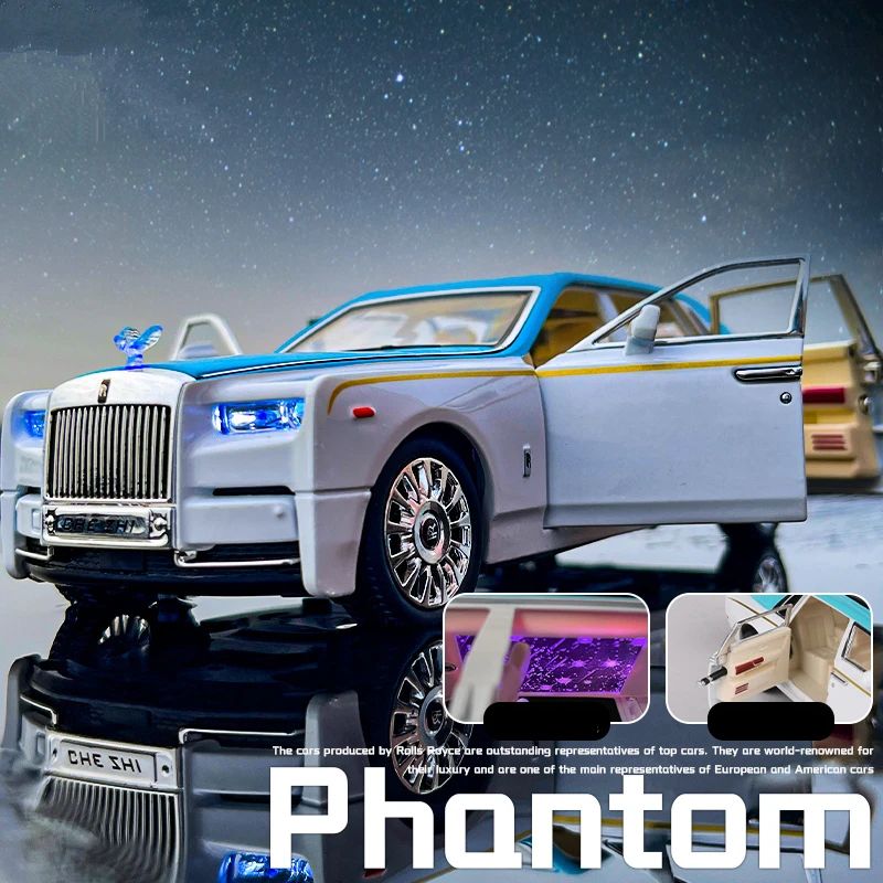 1:24 Rolls Royce Phantom Alloy Car Model Diecasts & Toy Vehicles Metal Car Model Collection Simulation Sound Light Toy Gift
1:24 Rolls Royce Phantom Alloy Car Model Diecasts & Toy Vehicles Metal Car Model Collection Simulation Sound Light Toy Gift