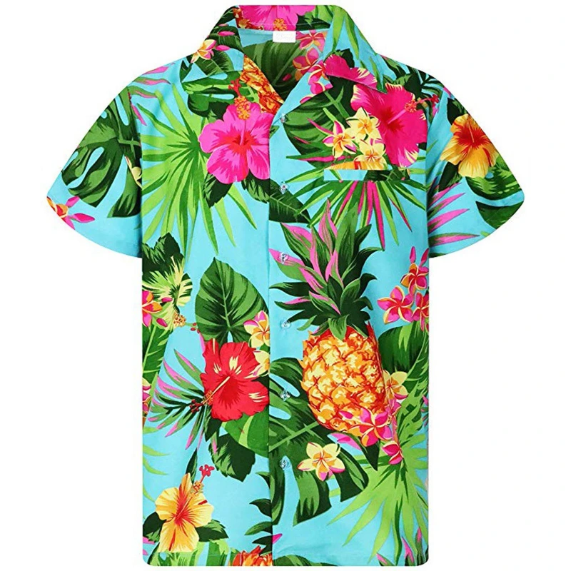Funky Women Hawaiian Shirt Frontpocket Leaves Flowers Pineapple Print Womens Tops And Blouses Summer Female Top
Funky Women Hawaiian Shirt Frontpocket Leaves Flowers Pineapple Print Womens Tops And Blouses Summer Female Top