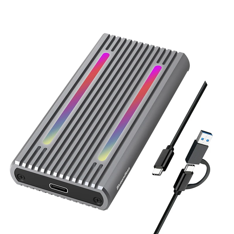 USB C двойной протокол M2 Nvme SSD корпус 10 Гбит/с Pcie бокс M.2 NGFF SATA 5 SSD-диск внешний