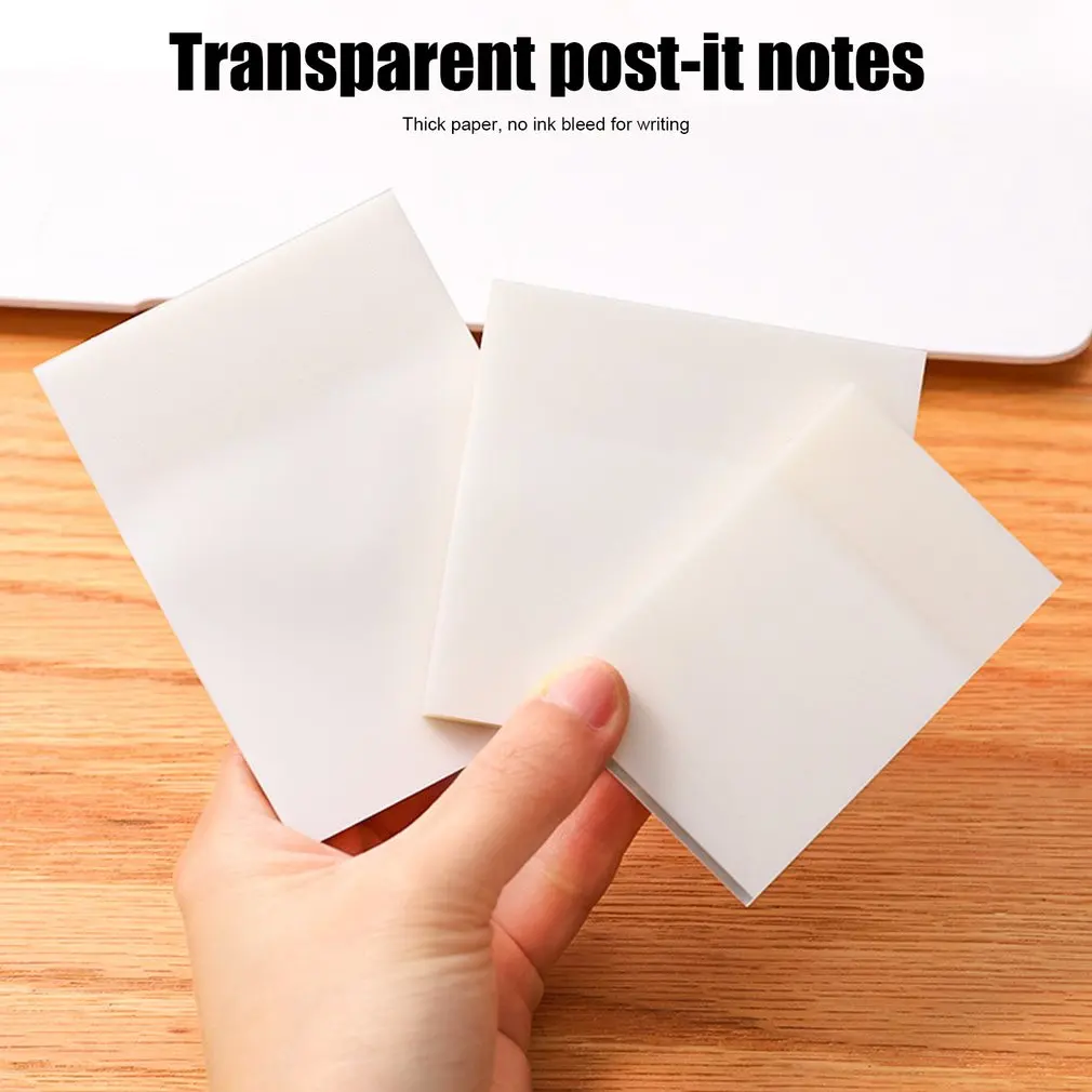 Sticker Notes Transparent Note Pad Waterproof Self-adhesive Memo Notepad School Office Supplies Stationery
Sticker Notes Transparent Note Pad Waterproof Self-adhesive Memo Notepad School Office Supplies Stationery