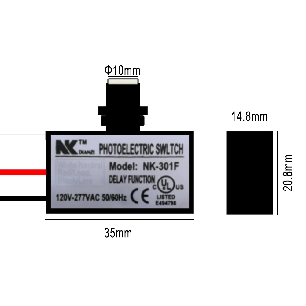 Photoelectric Sensor Optical Switch Light Sensor Dusk To Dawn Sensor Light Photocell NK-301F Photoelectric Switch Sensor
Photoelectric Sensor Optical Switch Light Sensor Dusk To Dawn Sensor Light Photocell NK-301F Photoelectric Switch Sensor