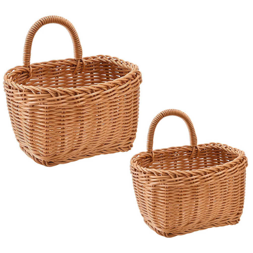 2pcs Flower Basket Ginger Garlic Storage Basket with Handle Multifunction Wall Hanging Basket
2pcs Flower Basket Ginger Garlic Storage Basket with Handle Multifunction Wall Hanging Basket