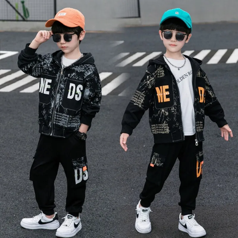 Boys Coat +Pants Cotton 2PCS/Set Kids Sport Suits 2023 Printed Spring Autumn Sportswear Long Sleeve Children Sets
Boys Coat +Pants Cotton 2PCS/Set Kids Sport Suits 2023 Printed Spring Autumn Sportswear Long Sleeve Children Sets