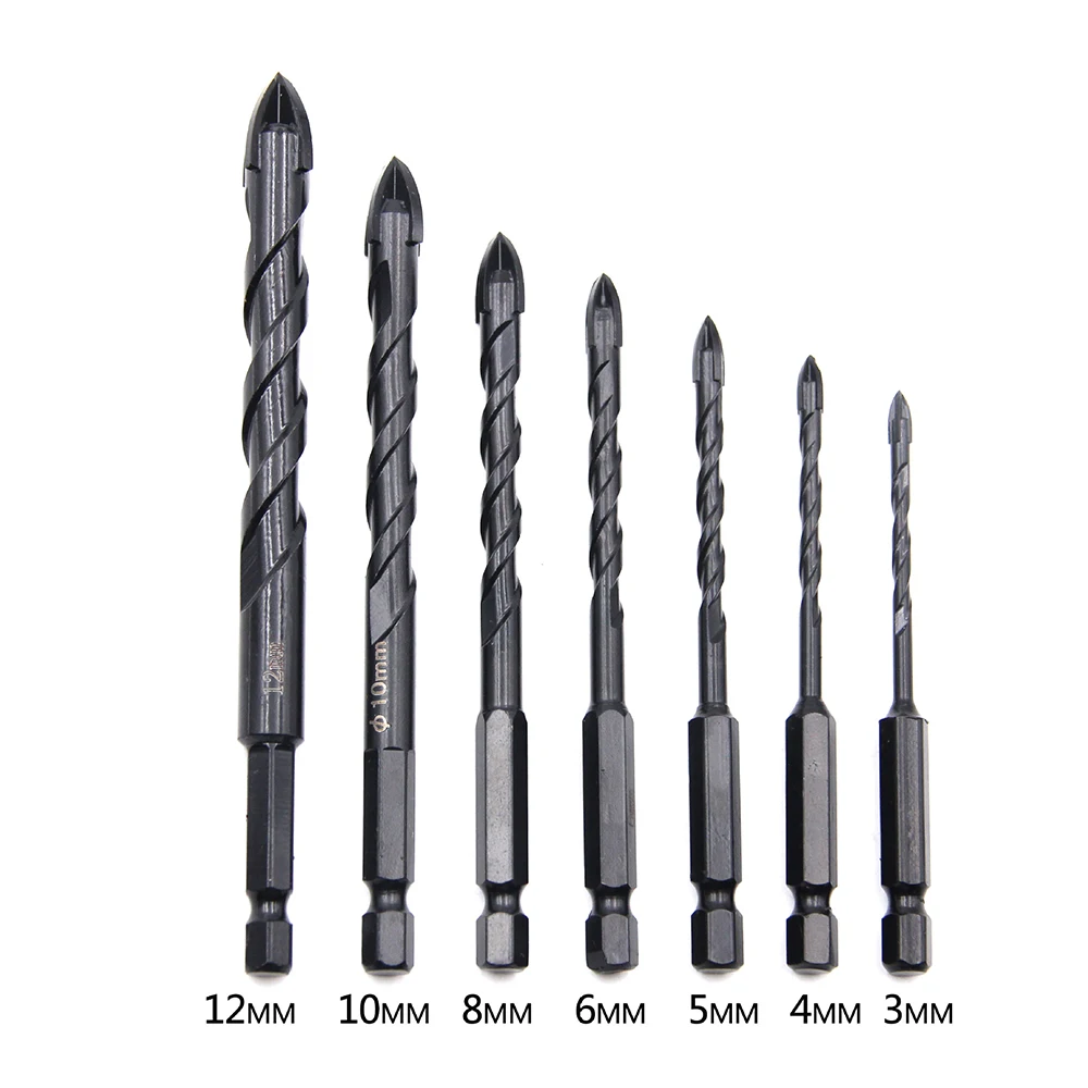 

Cross Drill Bits Tile Glass Ceramic Concrete Hole Opener Carbide Drill Bits Tools For Wall Mounts Glass Ceramic Tiles Bit Tool