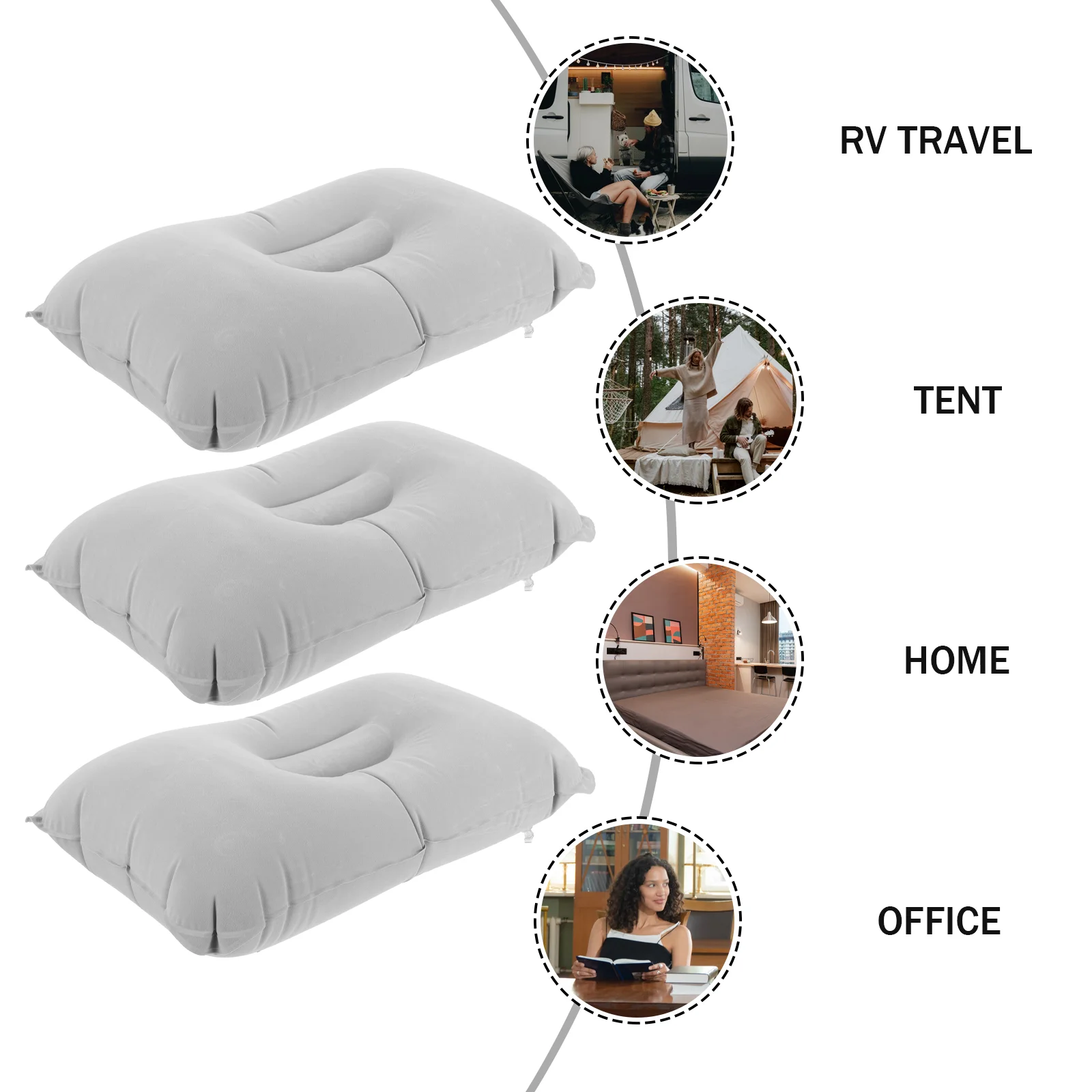 3 Pcs Outdoor Camping Pillow Inflatable Travel Portable Sleep Pvc Accessory Multi-function Sleeping
3 Pcs Outdoor Camping Pillow Inflatable Travel Portable Sleep Pvc Accessory Multi-function Sleeping