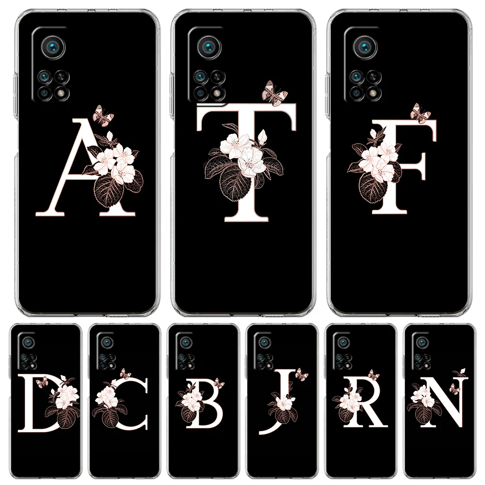 Flowers Initial Letter Phone Case for Xiaomi Mi Poco F3 X3 X4 GT NFC M3 M4 11 Ultra 12 11X 11i Pro Lite 5G TPU Transparent Cover
Flowers Initial Letter Phone Case for Xiaomi Mi Poco F3 X3 X4 GT NFC M3 M4 11 Ultra 12 11X 11i Pro Lite 5G TPU Transparent Cover