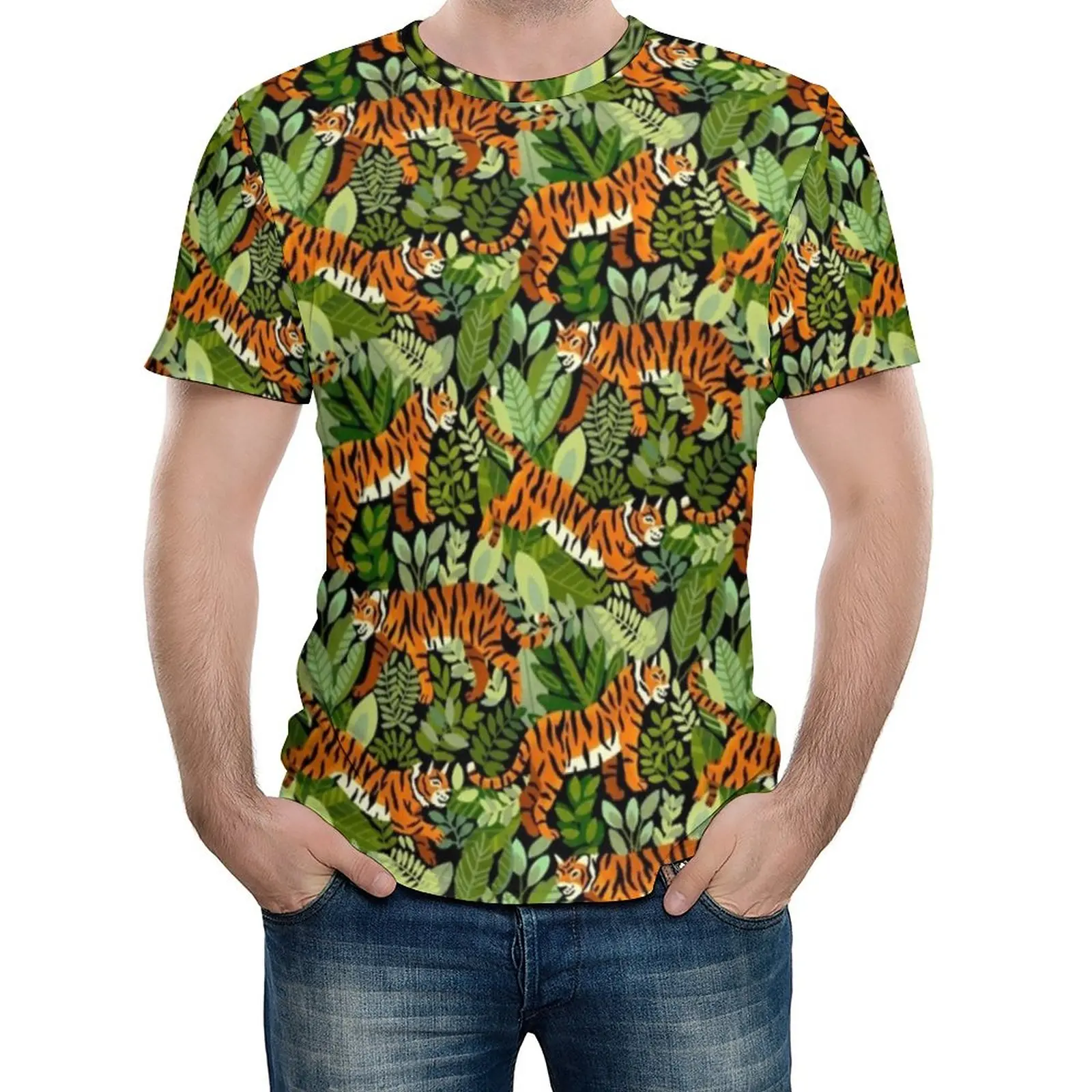 Bengal Tiger Jungle T Shirt Animal Print Man Fashion T Shirts Beach Design Tees Short-Sleeve Classic Oversized Clothes Gift
Bengal Tiger Jungle T Shirt Animal Print Man Fashion T Shirts Beach Design Tees Short-Sleeve Classic Oversized Clothes Gift