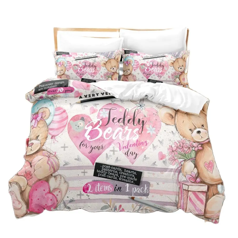 3D The teddy bear Bedding Sets Duvet Cover Set With Pillowcase Twin Full Queen King Bedclothes Bed Linen
3D The teddy bear Bedding Sets Duvet Cover Set With Pillowcase Twin Full Queen King Bedclothes Bed Linen