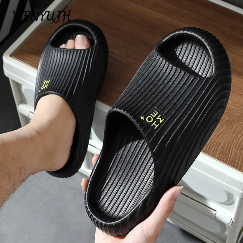 Шлепанцы для мужчин и женщин, Нескользящие сандалии на платформе, для душа, толстая подошва, летние тапочки для дома, сланцы
Шлепанцы для мужчин и женщин, Нескользящие сандалии на платформе, для душа, толстая подошва, летние тапочки для дома, сланцы