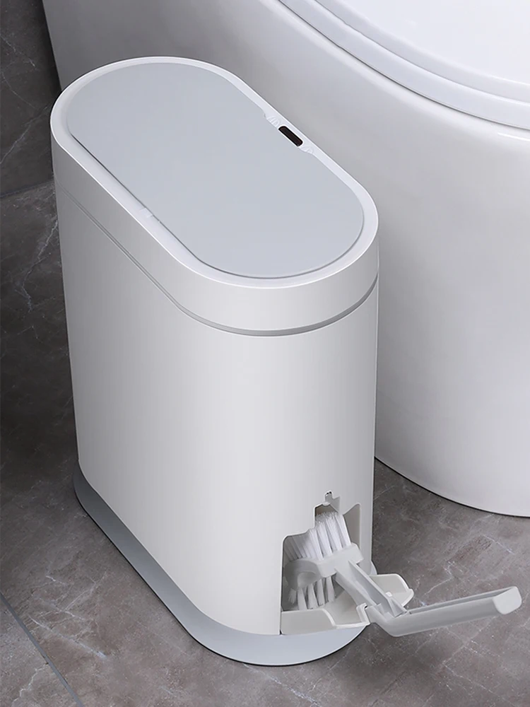 Joybos Narrow Bathroom Smart Trash Can with Toilet Brush,10L Electronic Automatic toilet Waterproof Smart Sensor Trash Bin
Joybos Narrow Bathroom Smart Trash Can with Toilet Brush,10L Electronic Automatic toilet Waterproof Smart Sensor Trash Bin