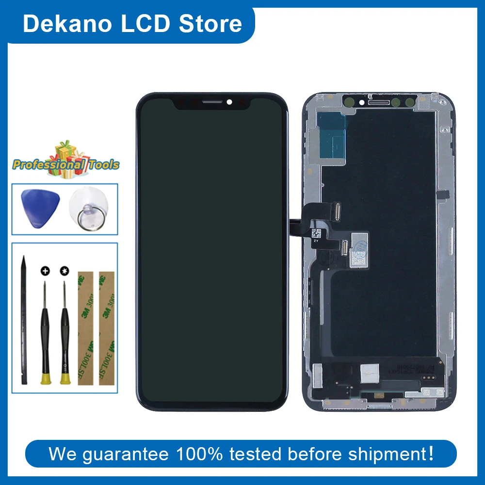 TFT LCD Display For iPhone XS A1920 A2097 A2098 A2100 Display Touch Screen Digitizer Assembly Black Replacement With Tools
TFT LCD Display For iPhone XS A1920 A2097 A2098 A2100 Display Touch Screen Digitizer Assembly Black Replacement With Tools