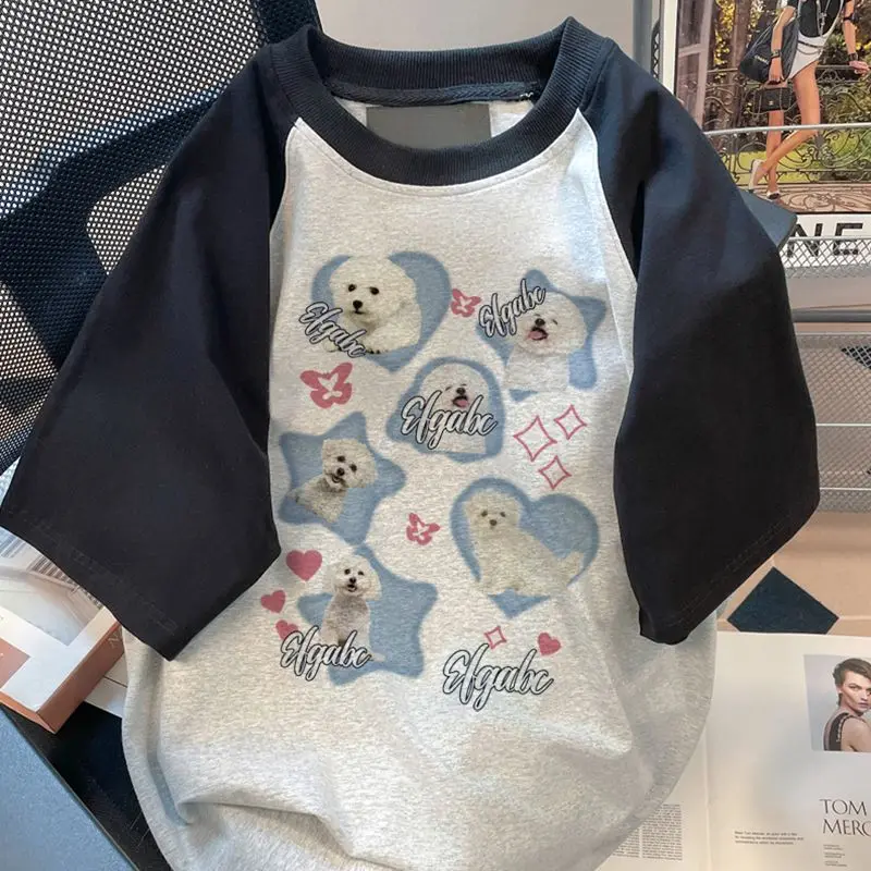 American Retro Cartoon Print Graphic T shirt Top Summer Harajuku Women Street Fresh Kawaii Clothing Oversized T shirt
American Retro Cartoon Print Graphic T shirt Top Summer Harajuku Women Street Fresh Kawaii Clothing Oversized T shirt