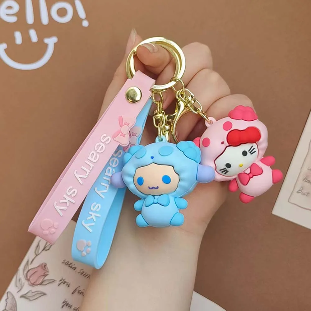 Kawaii Hello Kitty Keychain Sanrio Anime Cartoon Melody Kuromi Cinnamoroll Toys Cute Pendant Dolls Car Key Ring Girl&Child Gifts
Kawaii Hello Kitty Keychain Sanrio Anime Cartoon Melody Kuromi Cinnamoroll Toys Cute Pendant Dolls Car Key Ring Girl&Child Gifts