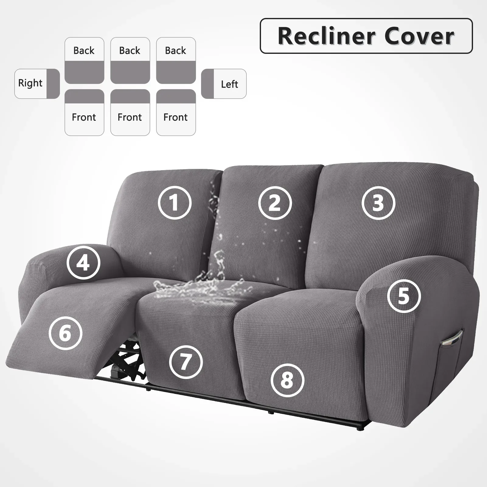Housse de canapé inclinable en Jacquard extensible, hydrofuge, housse de canapé 1/2/3 мест, faude relax, housse l
Housse de canapé inclinable en Jacquard extensible, hydrofuge, housse de canapé 1/2/3 мест, faude relax, housse l