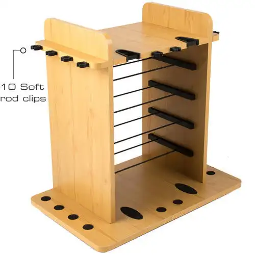 Creations 14 Fishing Rod Rack - Sleek Design with Utility Box and Dual Rod Clips
Creations 14 Fishing Rod Rack - Sleek Design with Utility Box and Dual Rod Clips