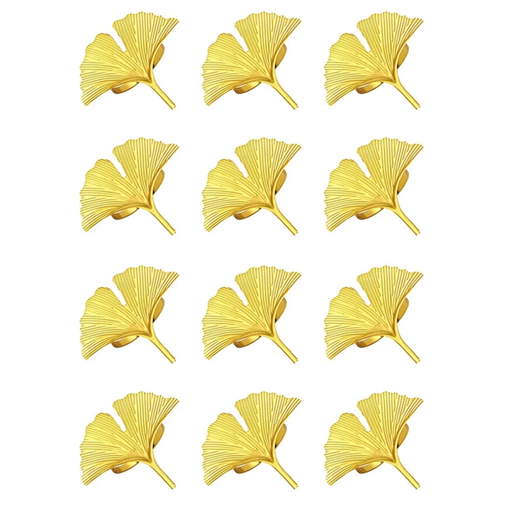 Кольца Ginkgo в форме листа, упаковка из 12 колец золотого цвета, изготовленные из железа, идеальное украшение для стола для любого мероприятия
Кольца Ginkgo в форме листа, упаковка из 12 колец золотого цвета, изготовленные из железа, идеальное украшение для стола для любого мероприятия