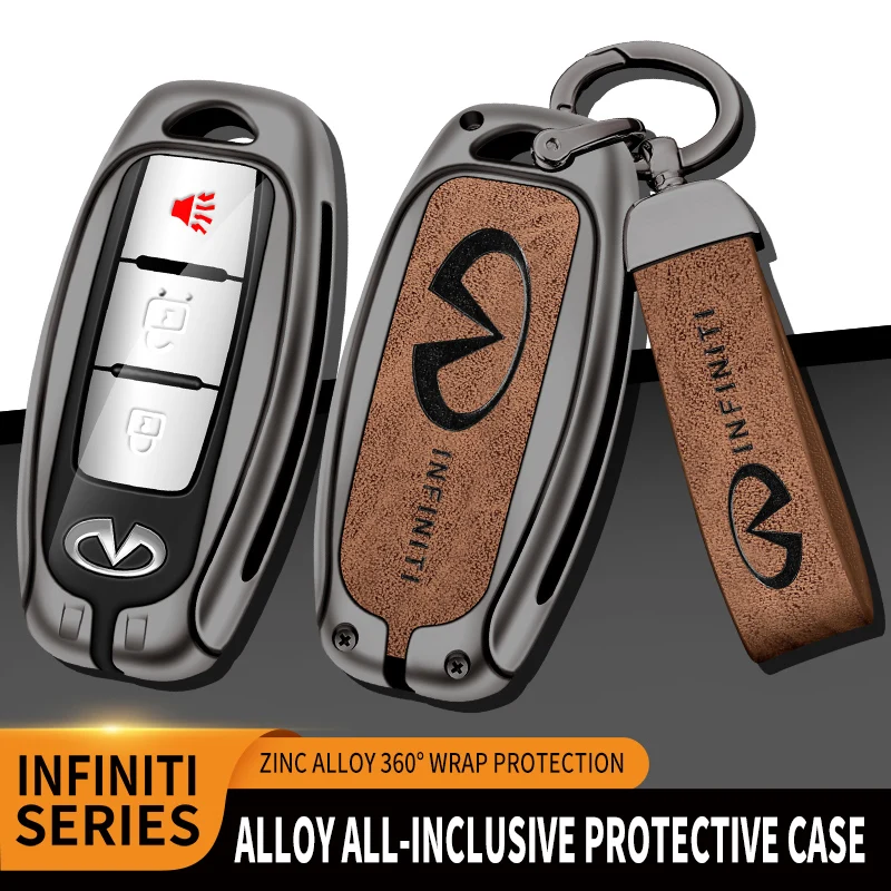 Zinc Alloy Leather Car Remote Key Case Cover For Infiniti Q50 Q60 Q70 QX60 QX60 QX70 QX25 FX JX35 FX25 FX35 EX35 FX37 Key Cover
Zinc Alloy Leather Car Remote Key Case Cover For Infiniti Q50 Q60 Q70 QX60 QX60 QX70 QX25 FX JX35 FX25 FX35 EX35 FX37 Key Cover