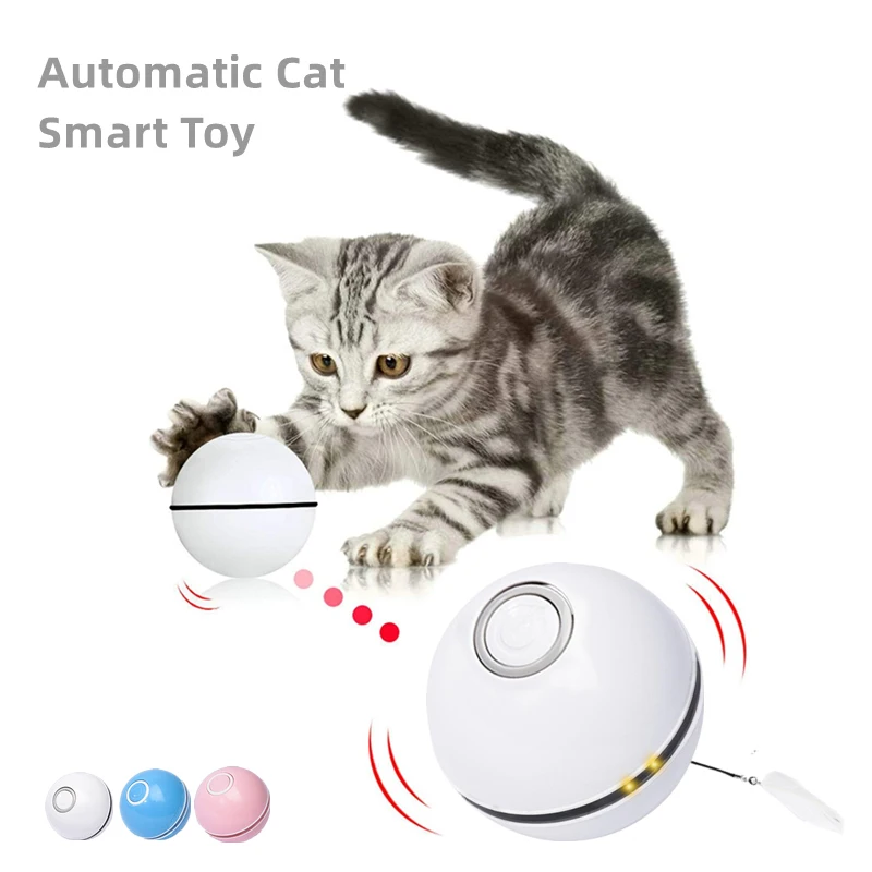 Automatic Smart Cat Toys Ball Interactive Catnip USB Rechargeable Self Rotating Colorful Led Feather Bells Toys for Cats Kitten
Automatic Smart Cat Toys Ball Interactive Catnip USB Rechargeable Self Rotating Colorful Led Feather Bells Toys for Cats Kitten