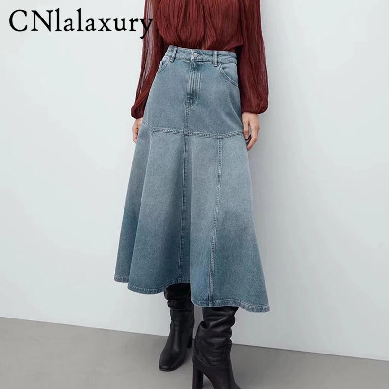 CNlalaxury 2022 Hem Patchworked Mermaid Denim Skirts Women Spring Summer A line Bodycon Tassel Hem Long Skirt Mom Jeans
CNlalaxury 2022 Hem Patchworked Mermaid Denim Skirts Women Spring Summer A line Bodycon Tassel Hem Long Skirt Mom Jeans