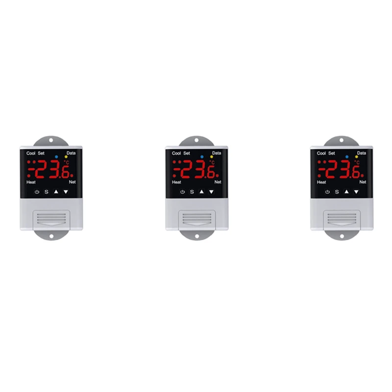 3X Wireless Wifi Temperature Controller Thermostat AC110-220V DTC1201 NTC Sensor Digital Display APP Control For Home
3X Wireless Wifi Temperature Controller Thermostat AC110-220V DTC1201 NTC Sensor Digital Display APP Control For Home