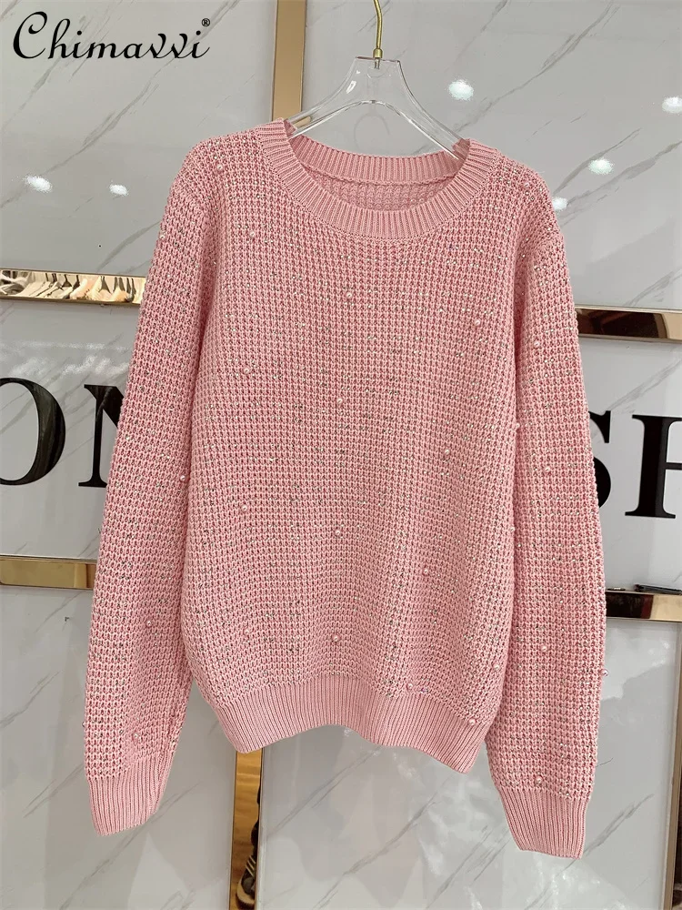 Европейская станция, новинка 2023, зимняя одежда, Женский пуловер с круглым вырезом и длинными рукавами, свободный элегантный вязаный Топ для тяжелой промышленности
Европейская станция, новинка 2023, зимняя одежда, Женский пуловер с круглым вырезом и длинными рукавами, свободный элегантный вязаный Топ для тяжелой промышленности