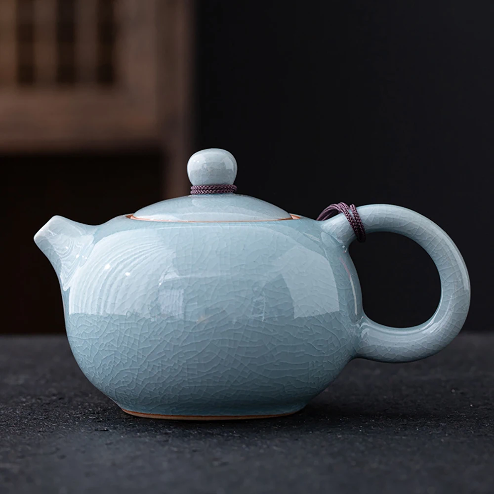 Ge Yao Ceramic Teapot Manual Chinese Ice Crack Split Teapot Can Raise Xishi Tea Pots Household Kung Fu Tea Pot
Ge Yao Ceramic Teapot Manual Chinese Ice Crack Split Teapot Can Raise Xishi Tea Pots Household Kung Fu Tea Pot