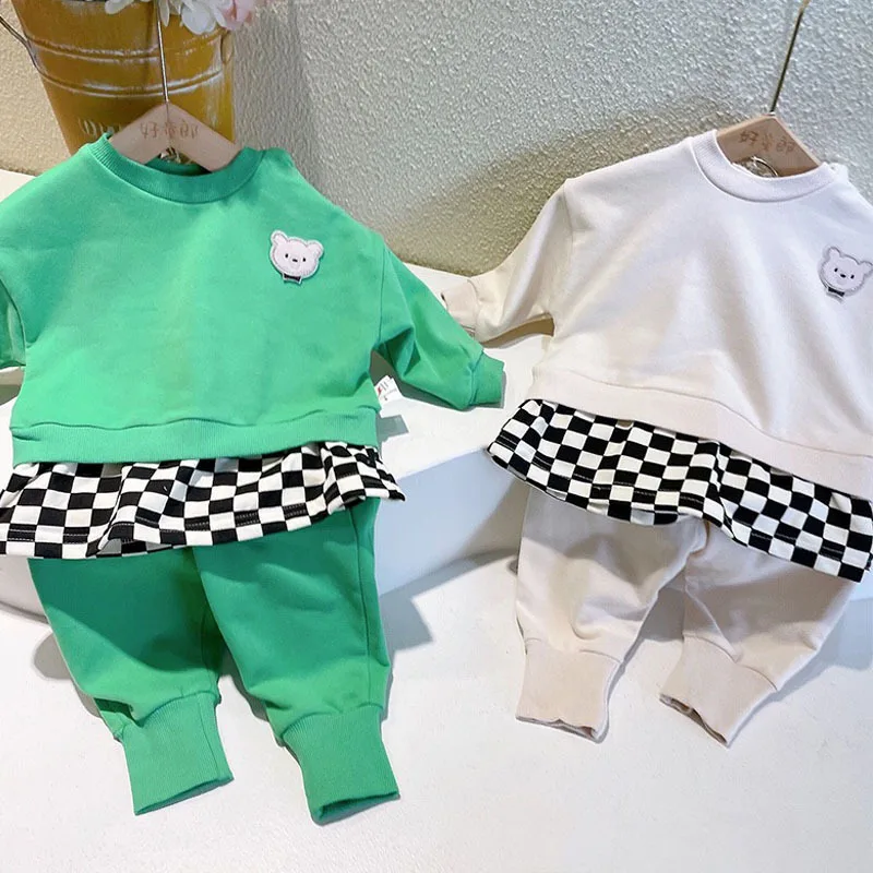 Children Clothing Set Cartoon Bear Embroidery Suit Spring 2022 Fashion Hot Sale Baby Boy Suit Girl's Two Piece Clothes
Children Clothing Set Cartoon Bear Embroidery Suit Spring 2022 Fashion Hot Sale Baby Boy Suit Girl's Two Piece Clothes