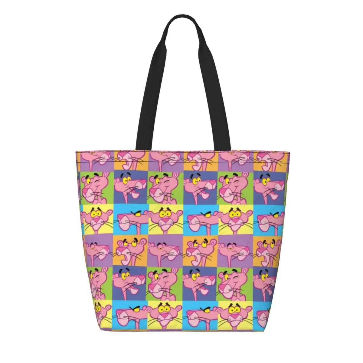 Custom Pink Panther Leopard Head Cartoon Shopping Canvas Bags Women Recycling Big Capacity Groceries Tote Shopper Bags
Custom Pink Panther Leopard Head Cartoon Shopping Canvas Bags Women Recycling Big Capacity Groceries Tote Shopper Bags