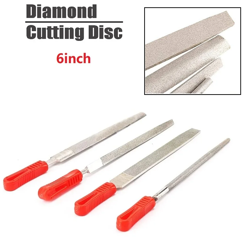 1pc 6in Flat/Half Round/Triangle Diamond Coating Needle File Non-slip Handle Ceramic Polishing Tool Variety Of Shapes Hand Tools
1pc 6in Flat/Half Round/Triangle Diamond Coating Needle File Non-slip Handle Ceramic Polishing Tool Variety Of Shapes Hand Tools