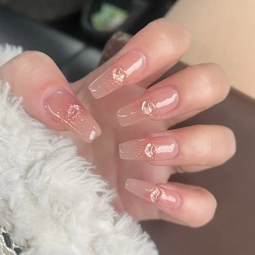 24pcs/Box Press On Nails Detachable Full Cover Artificial Fake Nails Nail Tips Wearable Coffin False Nails
24pcs/Box Press On Nails Detachable Full Cover Artificial Fake Nails Nail Tips Wearable Coffin False Nails
