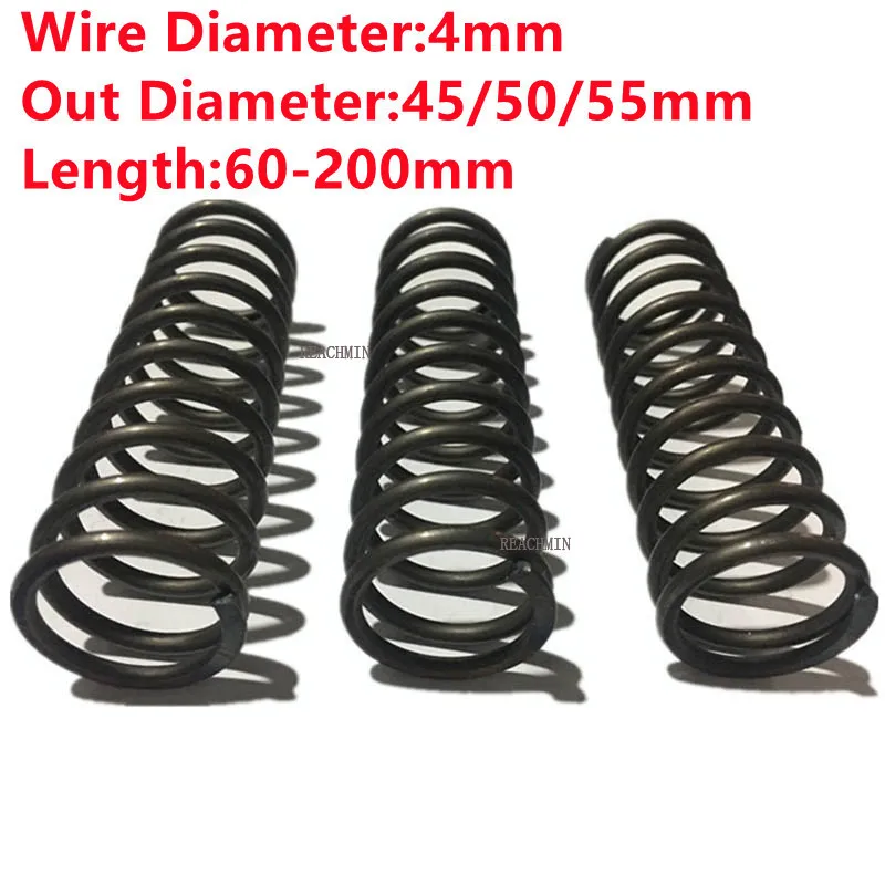 Custom Heavy Duty Big Pressure Spring Compression Spring,4mm Wire Dia*45/50/55mm Out Dia*60/70/80/90/100/120/150/200mm Length
Custom Heavy Duty Big Pressure Spring Compression Spring,4mm Wire Dia*45/50/55mm Out Dia*60/70/80/90/100/120/150/200mm Length