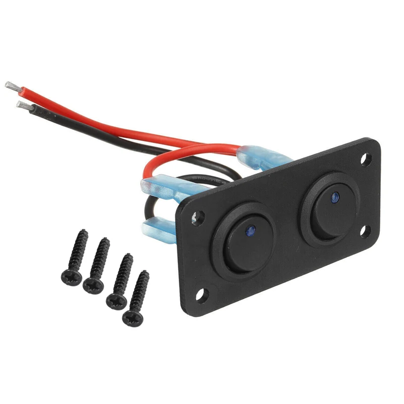 2 Gang Blue LED Toggle Rocker Switch Panel Universal for Car Boat Marine RV Truck 10A 12V 
2 Gang Blue LED Toggle Rocker Switch Panel Universal for Car Boat Marine RV Truck 10A 12V