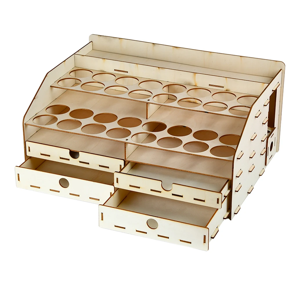 Model Paints Rack Simple Desktop Holder Multi-slot Accessories Container Holding Containers with Drawer for Children Home Use
Model Paints Rack Simple Desktop Holder Multi-slot Accessories Container Holding Containers with Drawer for Children Home Use