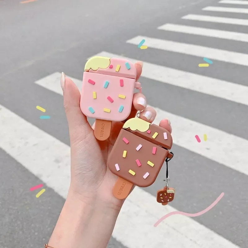 3D Ice Cream Case For Airpods 1 2 Soft Silicone Cute Cover Bluetooth Earphone Charging Box Protective Shell For Airpods Pro 3
3D Ice Cream Case For Airpods 1 2 Soft Silicone Cute Cover Bluetooth Earphone Charging Box Protective Shell For Airpods Pro 3