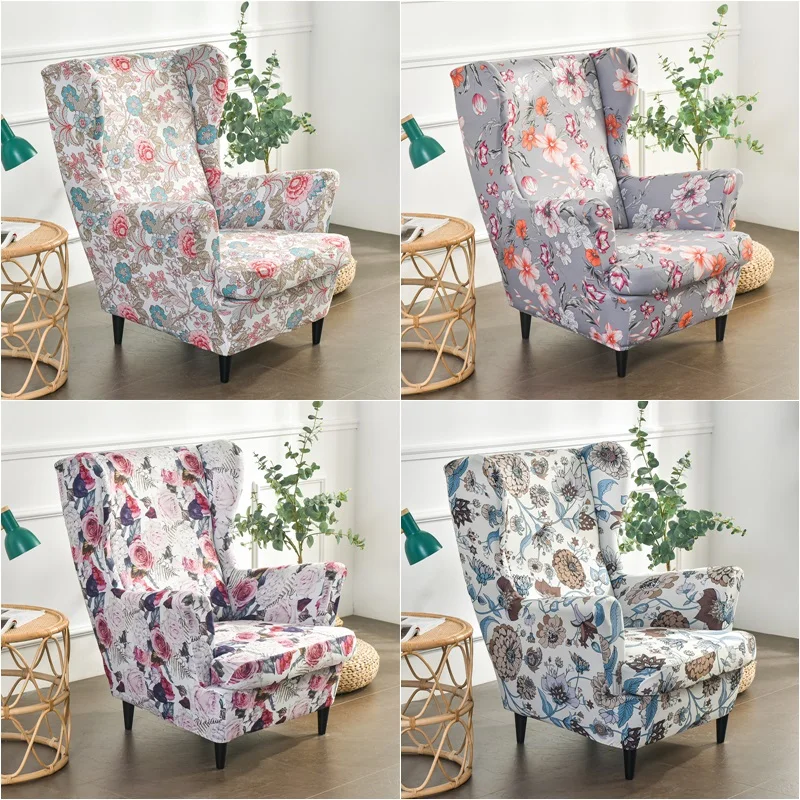 Pastoral Wing Chair Cover Stretch Spandex Armchair Covers Removable Sofa Covers With Seat Cushion Covers Ottoman Footstool Cover
Pastoral Wing Chair Cover Stretch Spandex Armchair Covers Removable Sofa Covers With Seat Cushion Covers Ottoman Footstool Cover