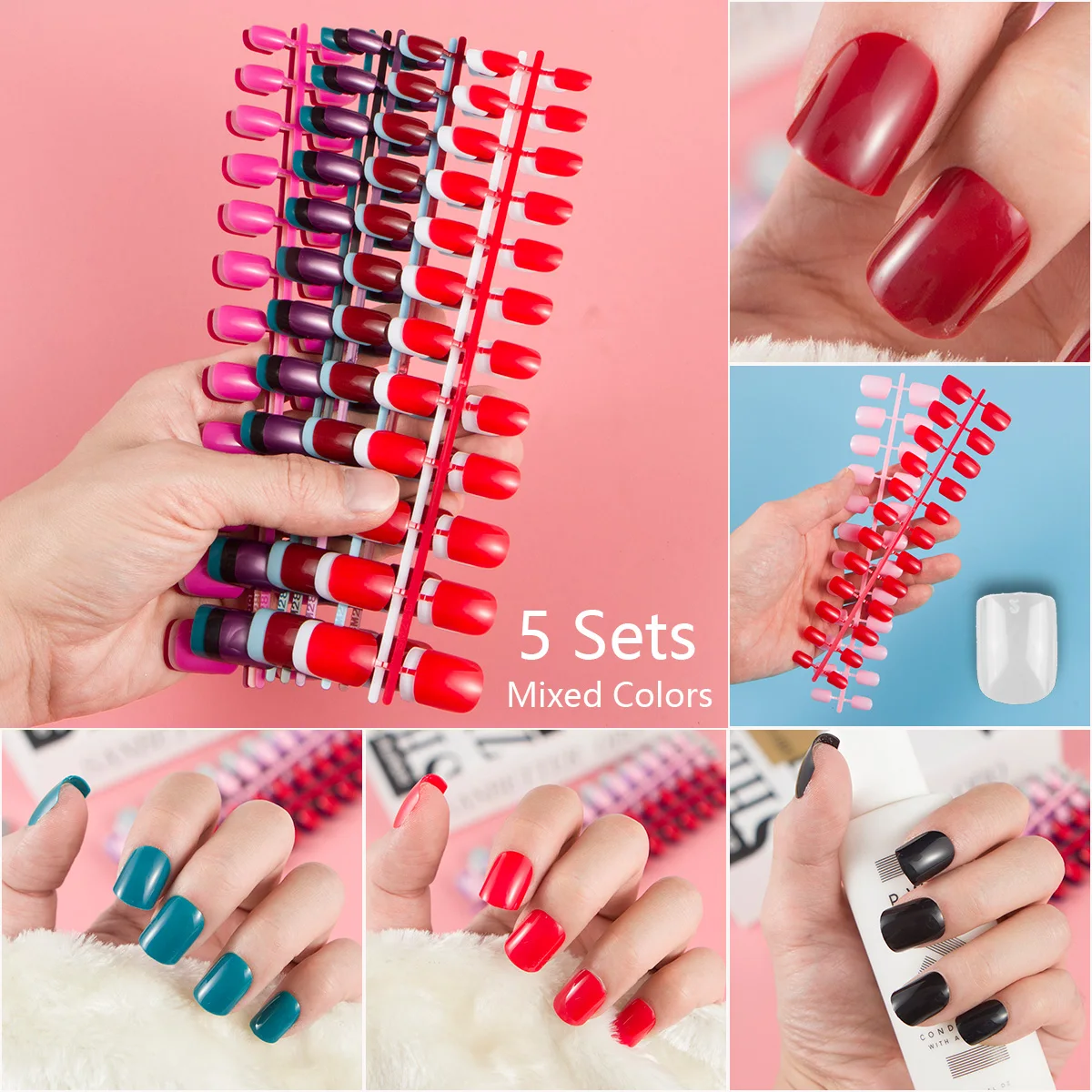 (Купить оптом, чтобы сэкономить на доставке) 5 комплектов, смешанные однотонные Круглые Искусственные ногти круглой формы, искусственные но...
(Купить оптом, чтобы сэкономить на доставке) 5 комплектов, смешанные однотонные Круглые Искусственные ногти круглой формы, искусственные но...