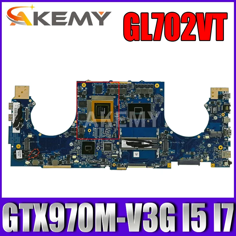 Материнская плата GL702VT для ASUS GL702VT S7VT, материнская плата для ноутбука, системная плата стандарта I7-6700HQ, центральный процессор, стандартный гр...
Материнская плата GL702VT для ASUS GL702VT S7VT, материнская плата для ноутбука, системная плата стандарта I7-6700HQ, центральный процессор, стандартный гр...