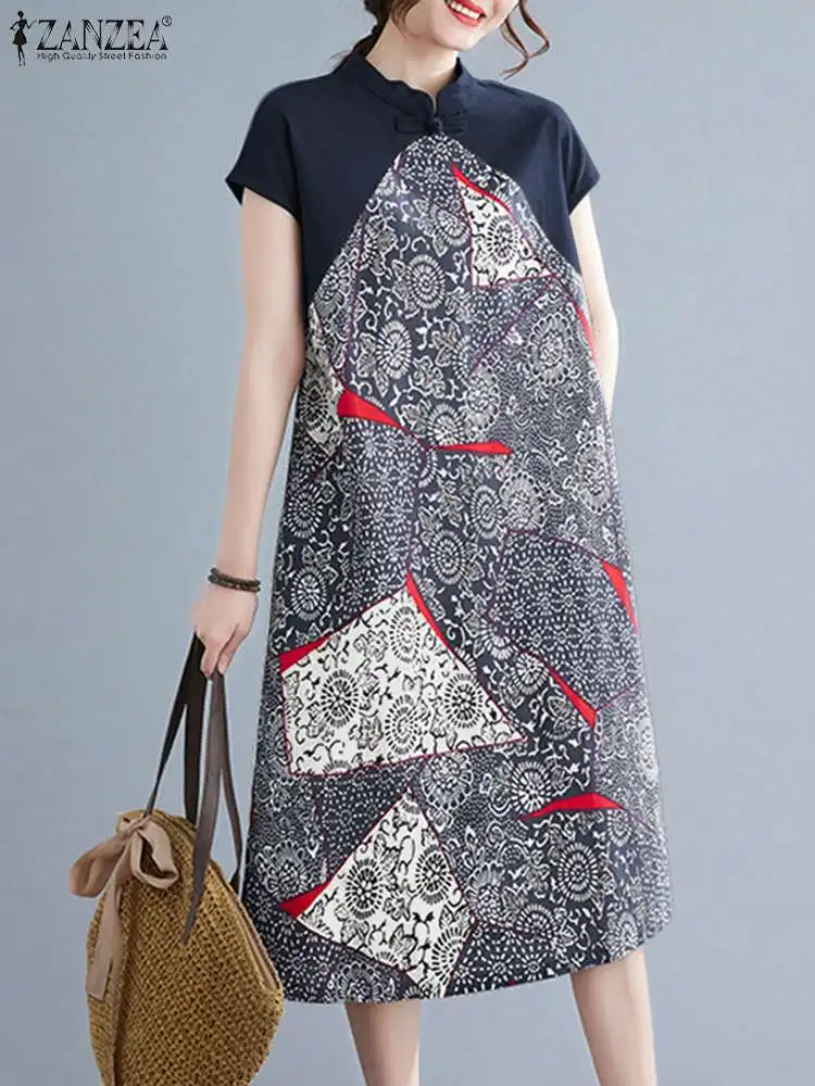 Женский элегантный свободный ретро-сарафан с принтом, с коротким рукавом, на пуговицах
Женский элегантный свободный ретро-сарафан с принтом, с коротким рукавом, на пуговицах